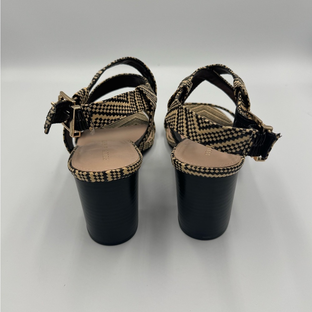 Kelly & Katie Black and Tan Women's Heeled Sandals size 10 excellent condition - Picture 7 of 8